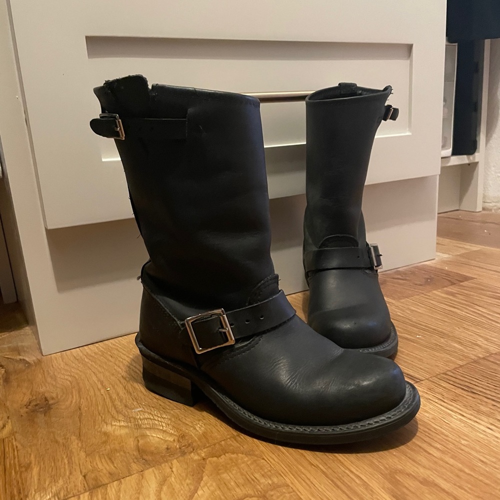 Black Frye “Veronica” Motorcycle Boots